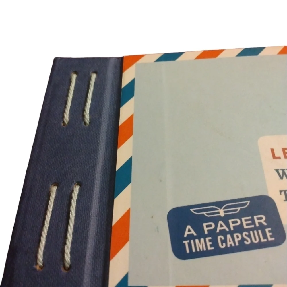 Letters to Self Journal Chronicle Book Hardcover Unique Reflective Postage Theme